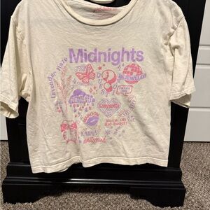 Midnights Kids Graphic T-Shirt - Cream and Purple